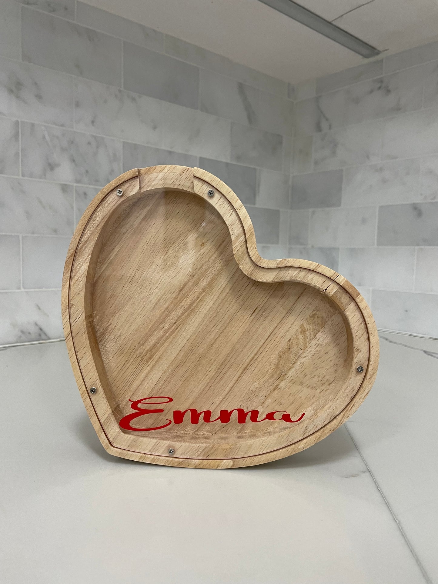 Piggy Banks Personalized Wooden Coin Banks, Initial Letter Money Box for Kids, Boys, Girls, Birthday Gifts, Easter, Holiday Gifts